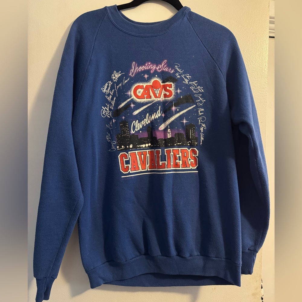 Vintage Cleveland Cavaliers Blue Crewneck Sweater